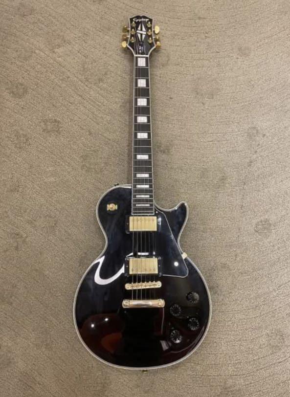 Epiphone Les Paul Custom -Ebony 電結他95% new, 興趣及遊戲, 音樂