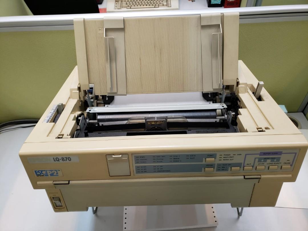 Epson Lq 870 Dot Matrix Printer 電腦＆科技 打印機及影印機 Carousell 1153