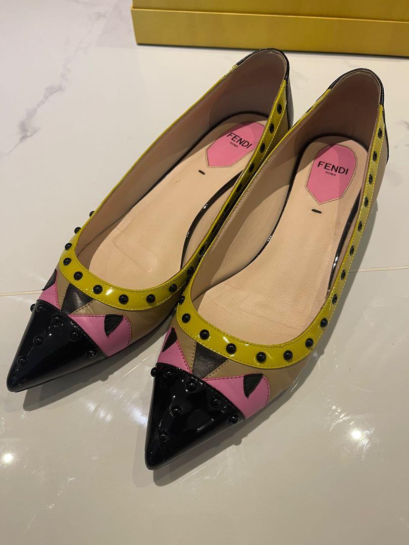 Fendi monster flats online