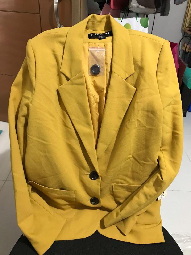 Yellow blazer forever best sale 21