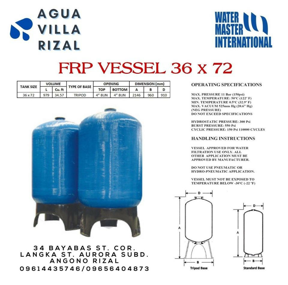 FRP WATER FILTER TANK, Commercial & Industrial, Industrial Equipment on