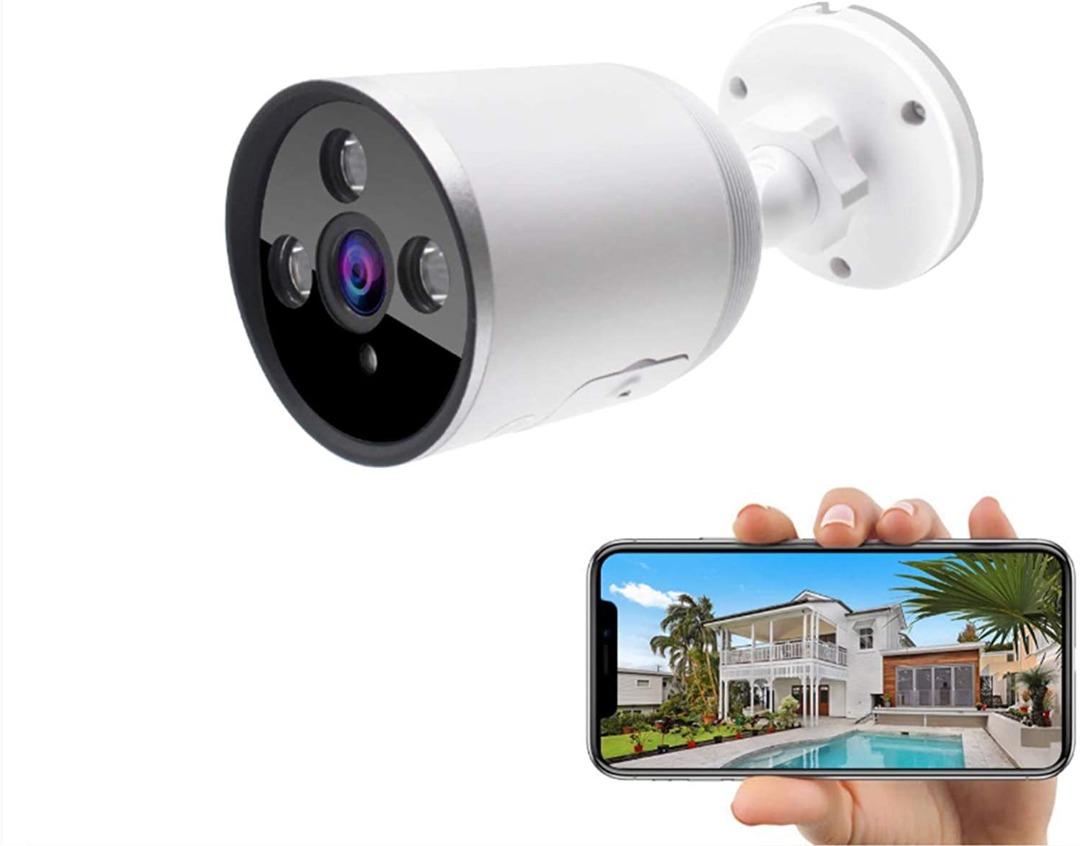 Cloud Storage CPVAN Outdoor Security Camera,Work with Alexa Echo Show 1080P Surveillance Cameras Outdoor WiFi Camera Two-Way Audio Night Vision Motion Detection IP66 Waterproof 