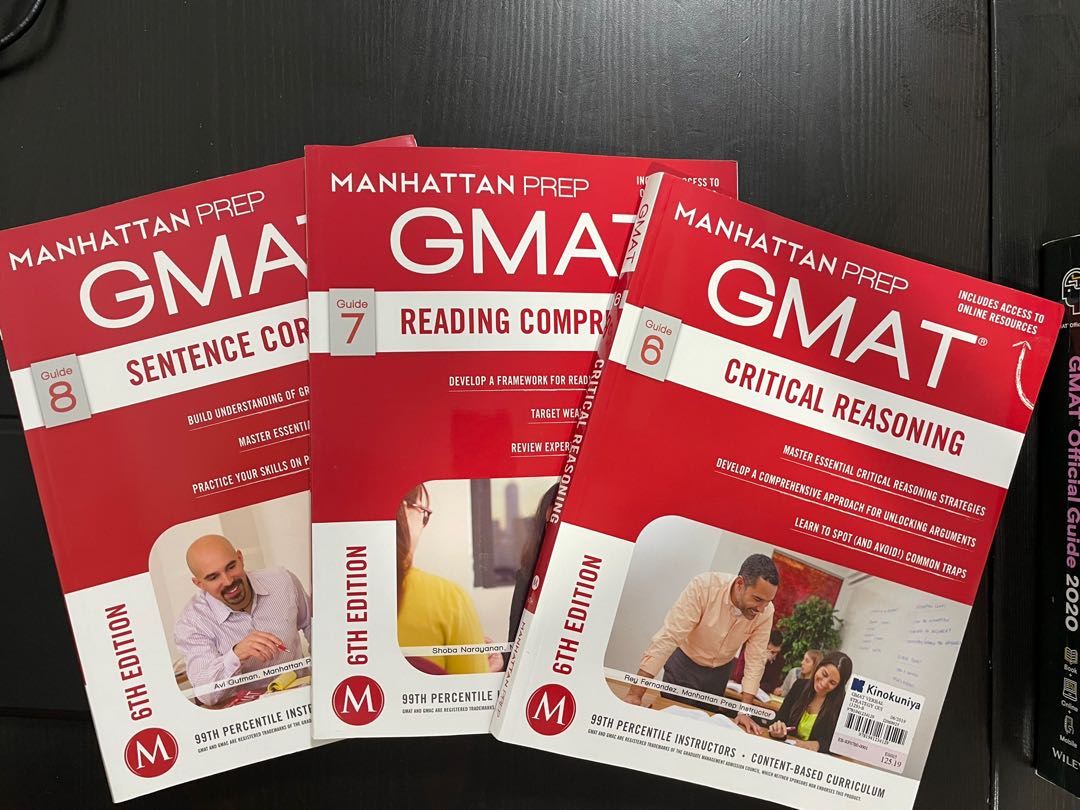 GMAT official guide and Manhattan Prep, Hobbies & Toys, Books