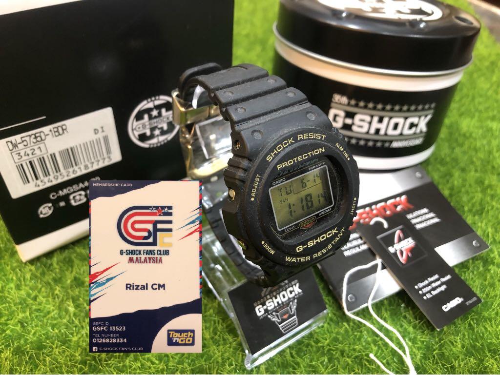 Gshock Petak Bulat 35years anniversary