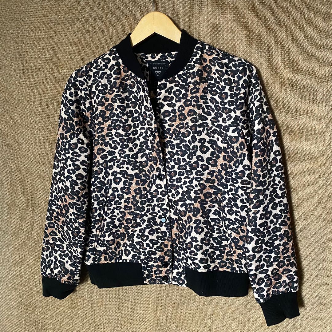guess leopard print jacket
