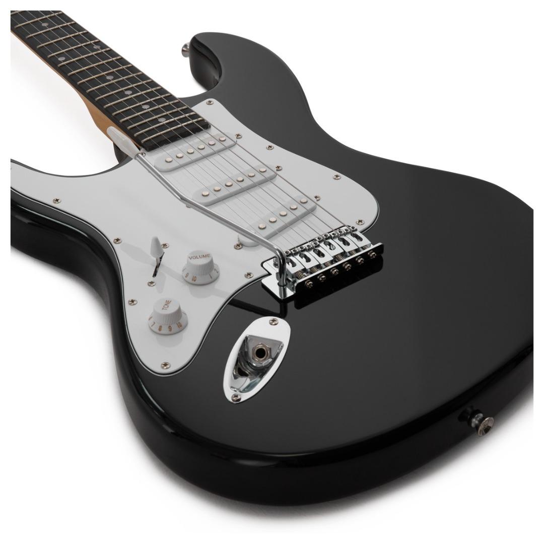 guitare électrique (Category: Music Accessories & Others) located in Ajax. Submitted by AbdellShop5-07671 (Listing ID 1178045697, Image 2). Description: Donner DST-100BL Gaucher pleine grandeur Kit de guitare électrique noir.