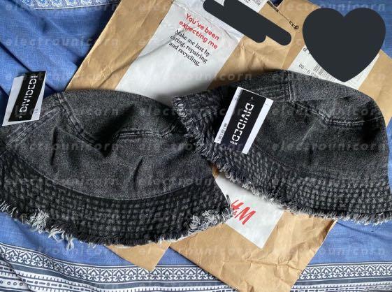 H M Denim BTS Park Jimin Bucket Hat in Black Original w tags