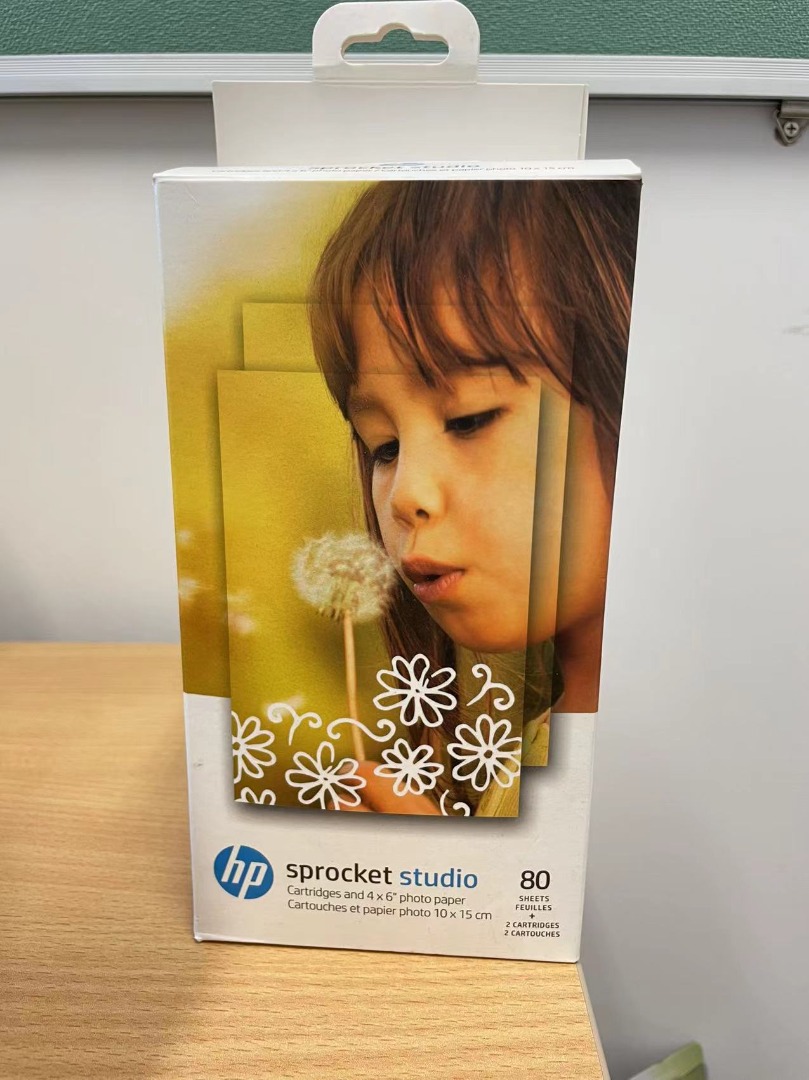 2 Cartouches et papier photo HP Sprocket Studio - 80 feuilles/10 x