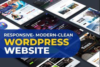 I will create a clean and modern wordpress website