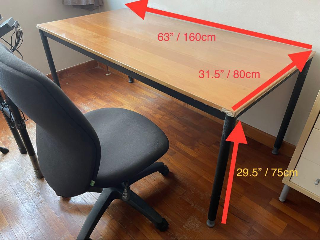 IKEA Adjustable Height Study Table only, Furniture & Home Living ...