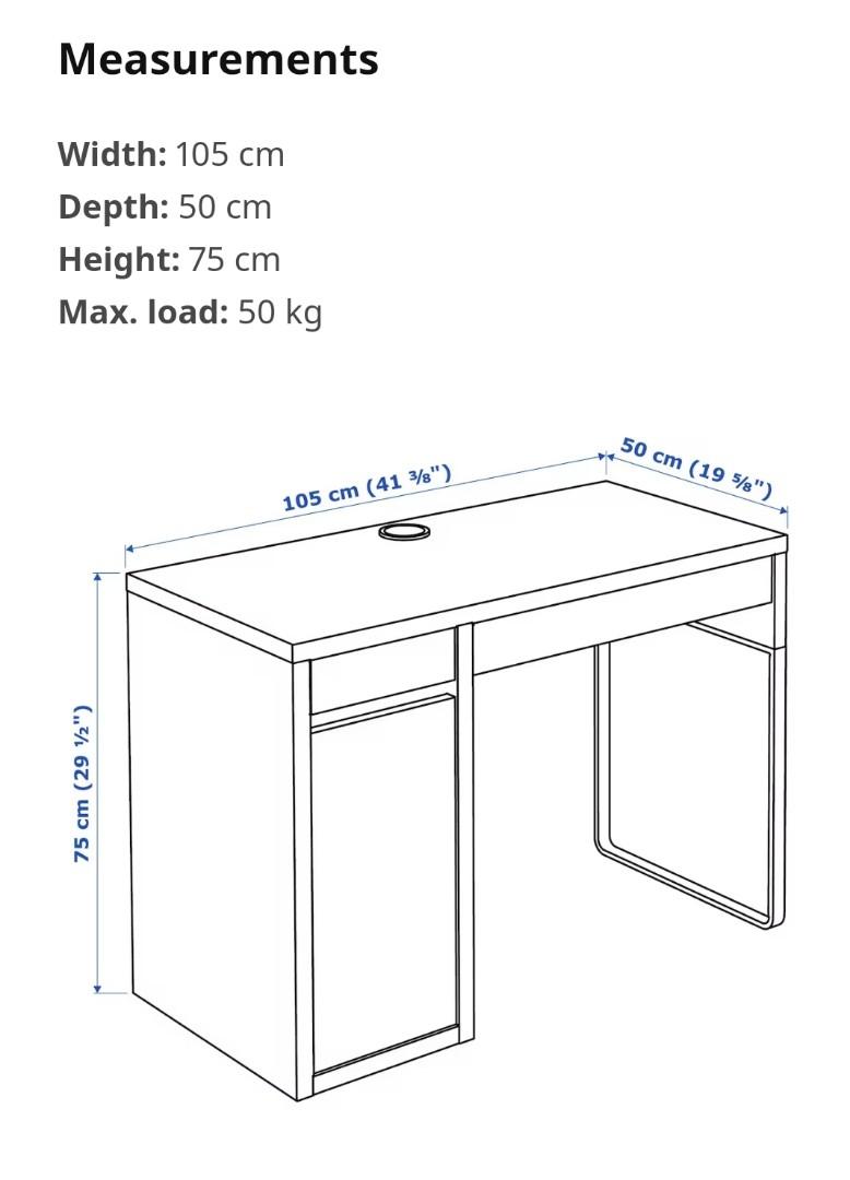 Ikea Computer Desk, Furniture & Home Living, Furniture, Tables & Sets