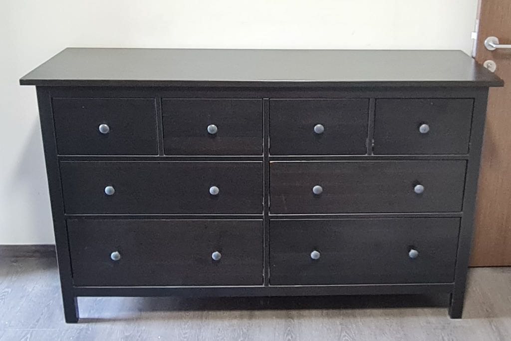 IKEA wooden shelf drawers, Furniture & Home Living, Furniture, Shelves