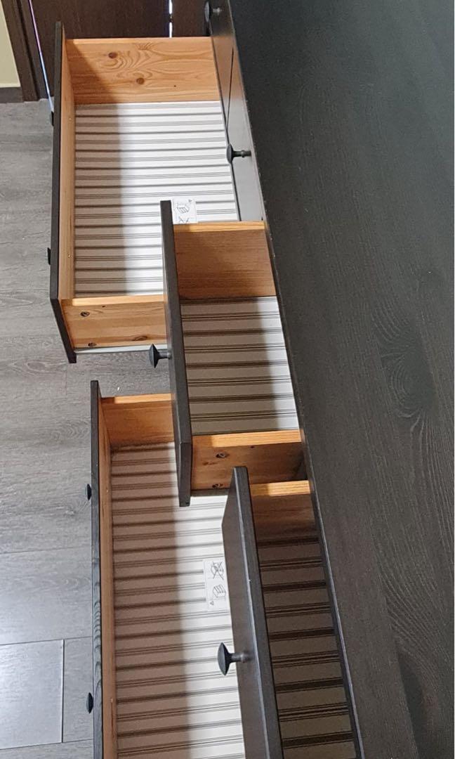 IKEA wooden shelf drawers, Furniture & Home Living, Furniture, Shelves
