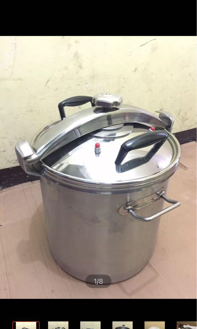 Industrial Heavy Duty Pressure Cooker Stainless 50L, TV & Home
