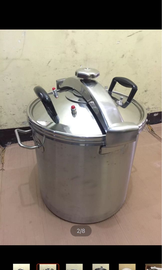 Industrial Heavy Duty Pressure Cooker Stainless 50L, TV & Home