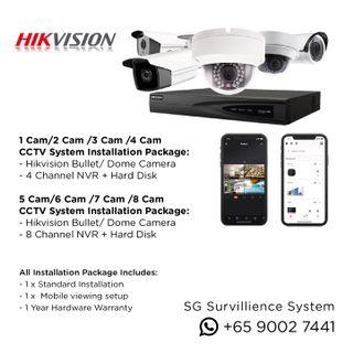 IP CCTV Surveillance System Installation Package for Residential or Commercials