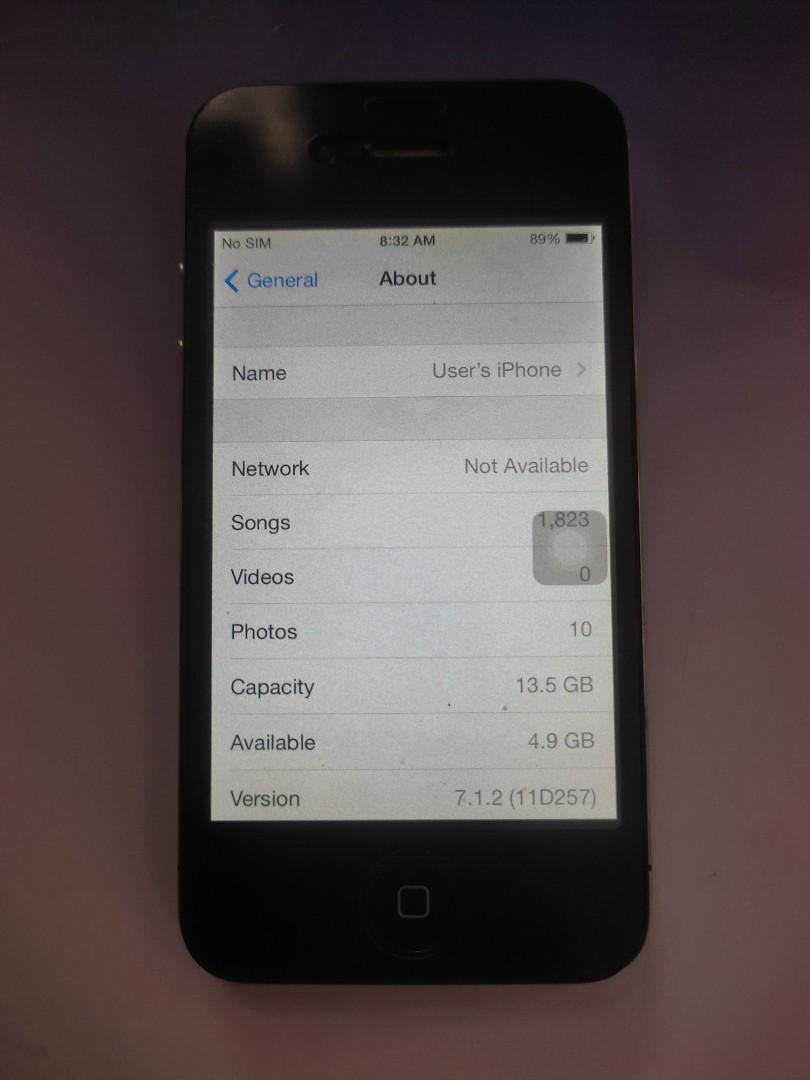 Iphone 4 (Category: Others) located in Quezon. Submitted by bynow (Listing ID 1177885777, Image 3). Description: - Bought from US - Sim lock Add for shipping fee pm for inquiries..