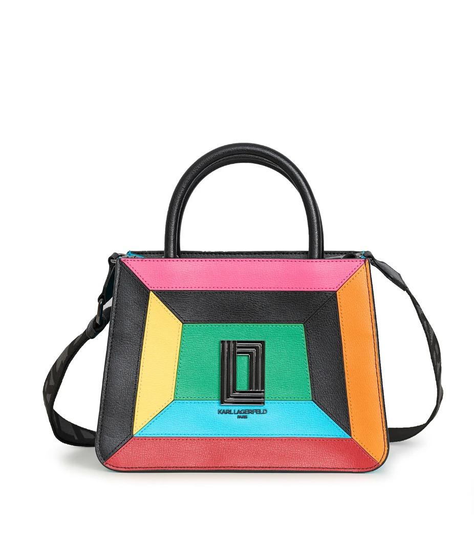 Karl Lagerfeld Paris Simone Satchel Crossbody With Handle In Multi