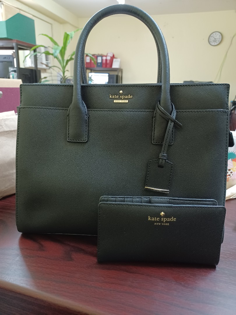 Kate Spade 2-way bag and wallet, Luxury, Bags & Wallets on Carousell