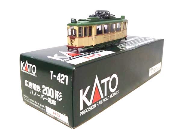 稀有！KATO 11-421 広島電鉄200形ハノーバー電車路面電車HO比例 