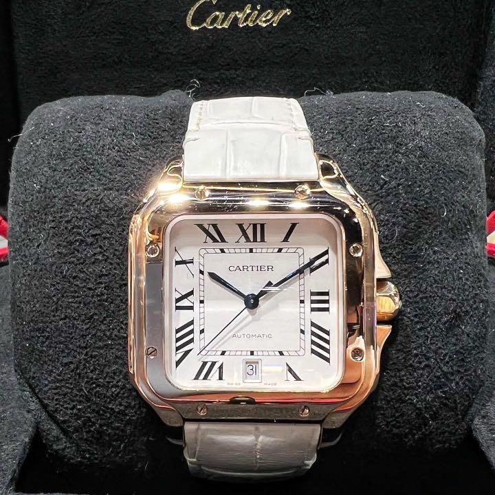 Cartier santos 2024 rose gold