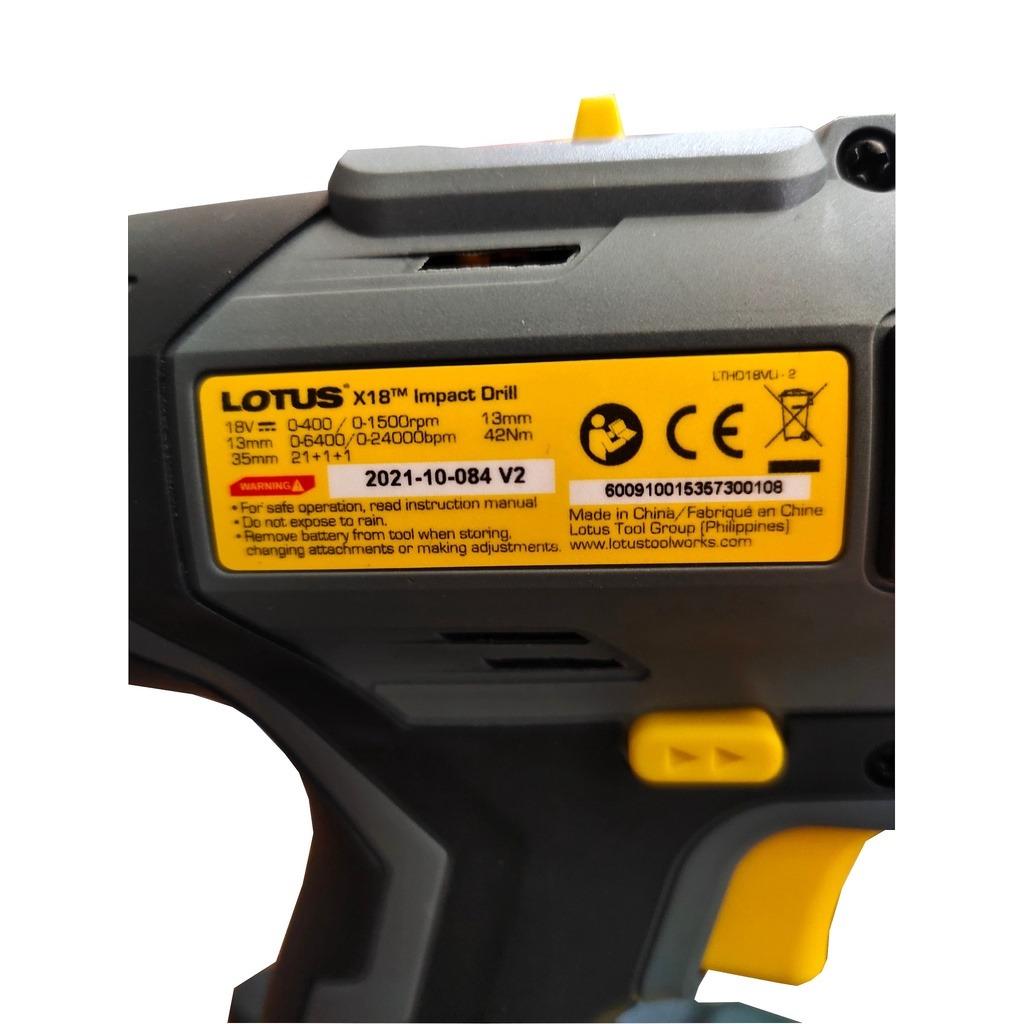 Lotus x18 best sale impact drill