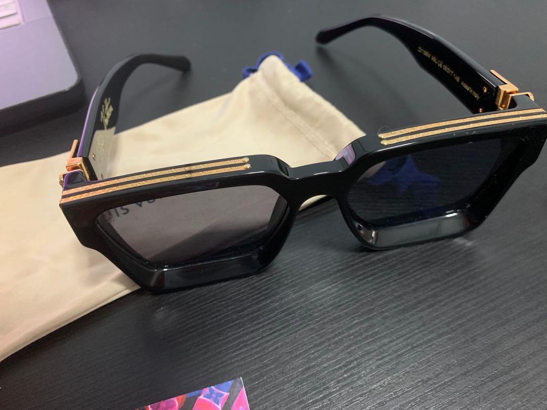 AUTHENTIC LOUIS VUITTON 1.1 Millionaires Sunglasses Black/Gold Z1165W RRP  $890 $699.99 - PicClick