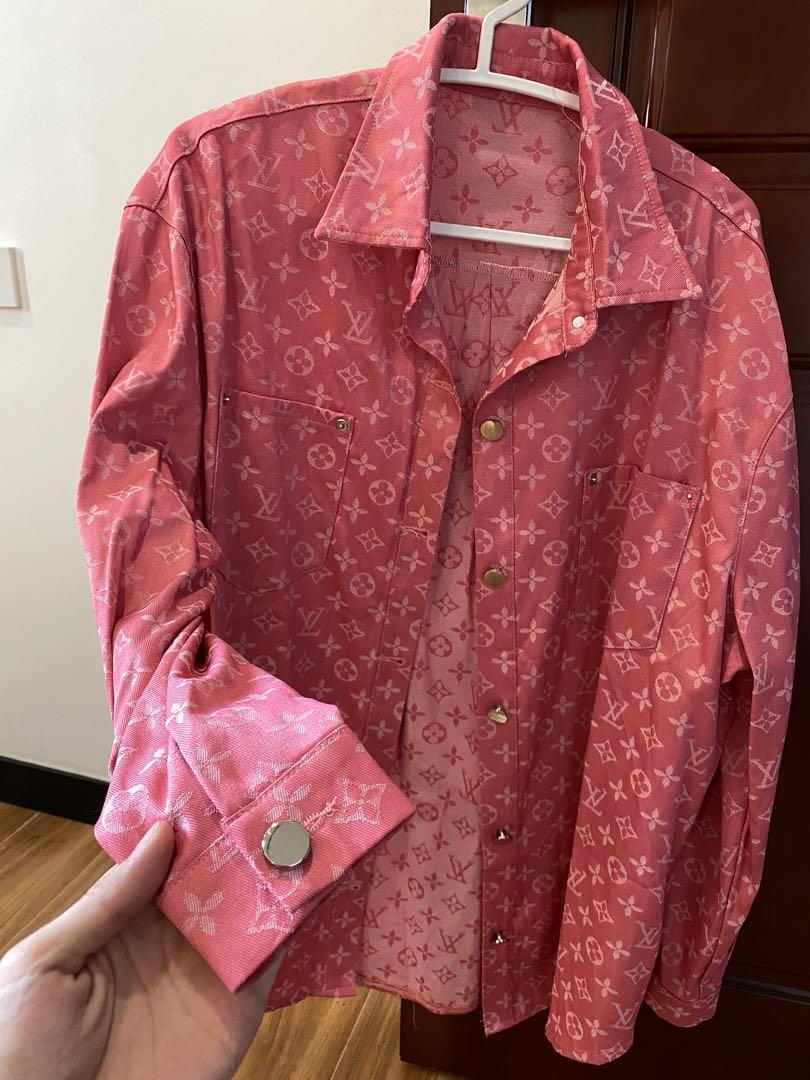Louis Vuitton SS20 Pink Bleached Oversized Laced Shirt – Ākaibu Store