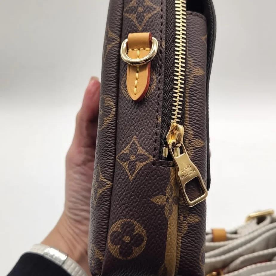 Louis Vuitton Nigo Giant Damier Ebene Tortoise Double Phone Pouch (SHG –  LuxeDH
