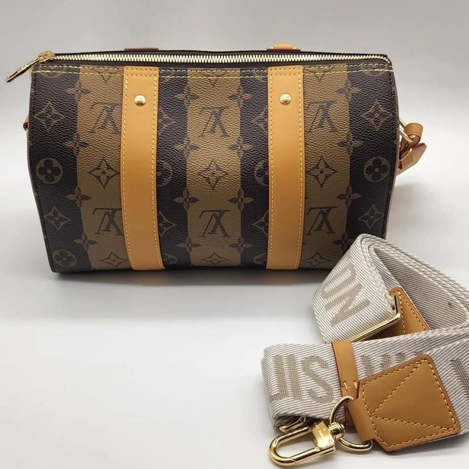Louis Vuitton x Nigo City Keepall Monogram Stripes Brown in Coated Canvas  with Gold-tone - US