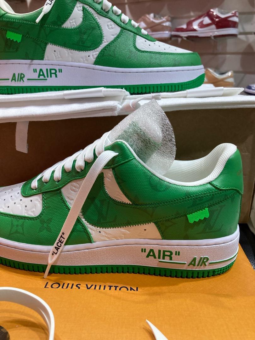 Nike Air Force 1 Low x LOUIS VUITTON LV 'Green White' 1A9V9V - KICKS CREW