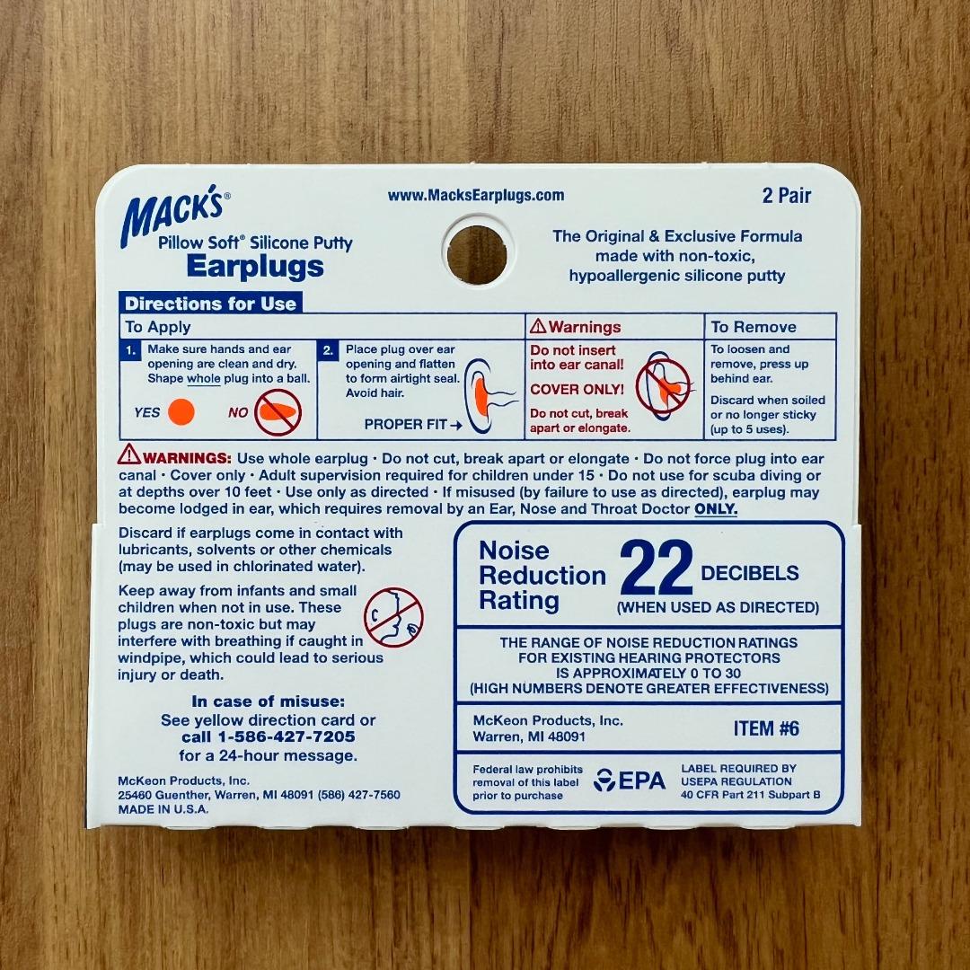 Mack's silicone putty earplugs online