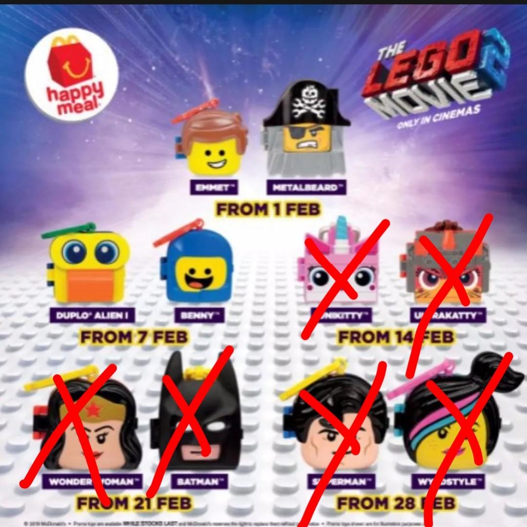Lego movie online 2 mcdonald's toys
