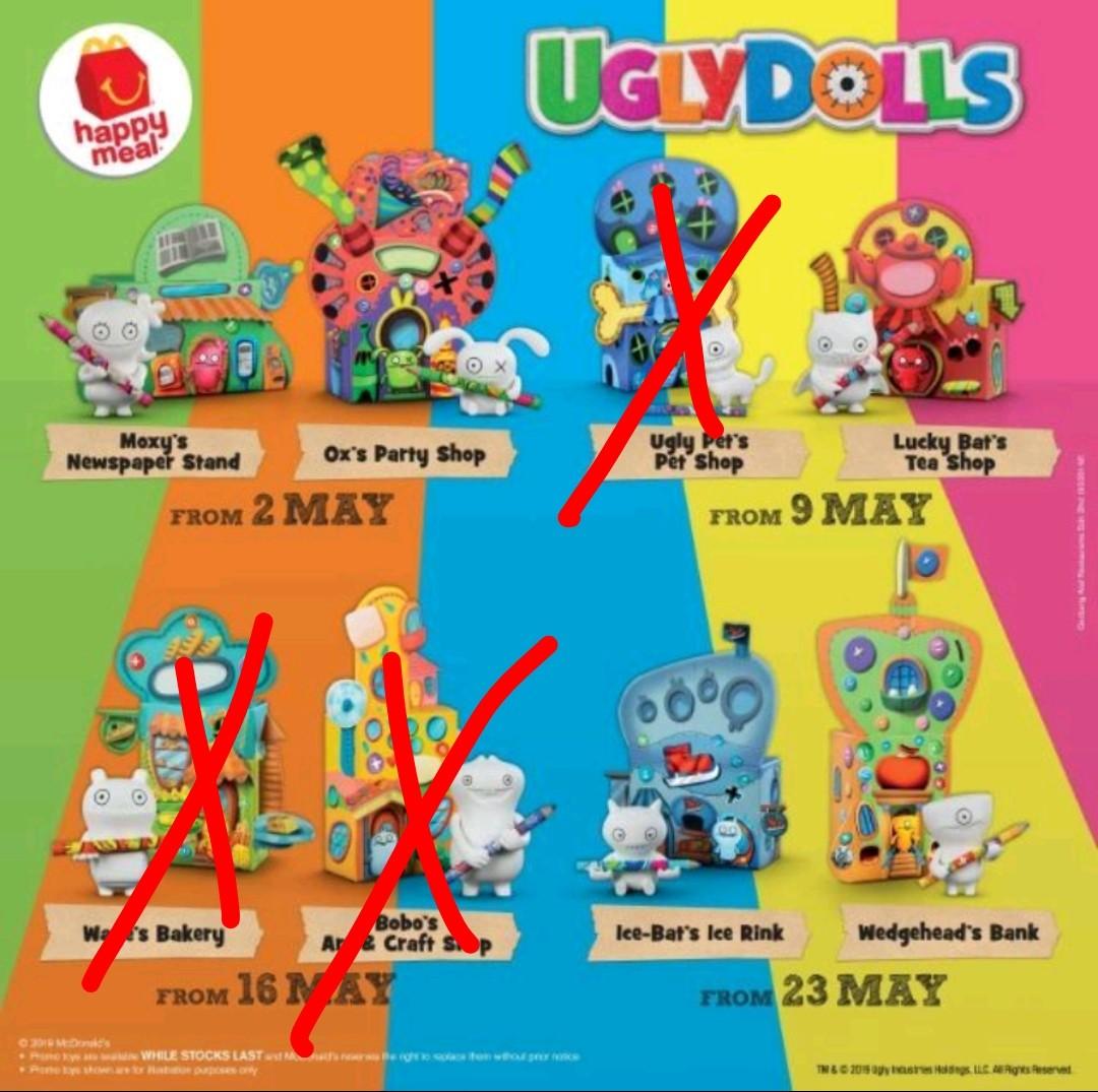 Mcdonalds top ugly dolls