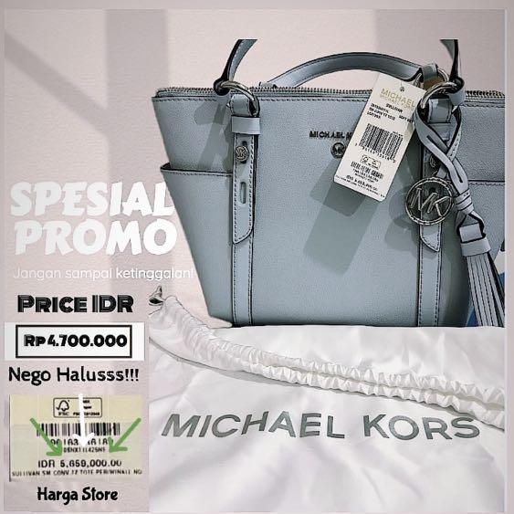 Michael Kors Sullivan Small Saffiano Leather Top-Zip Tote HandBag