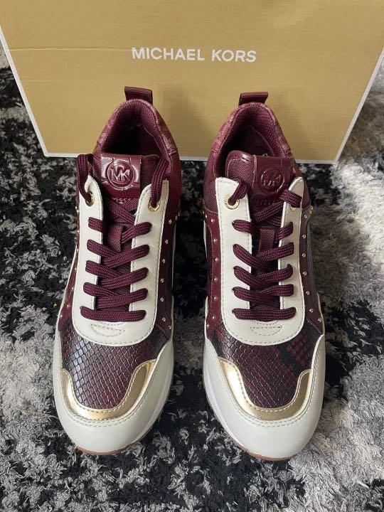 Michael kors maroon shoes sale