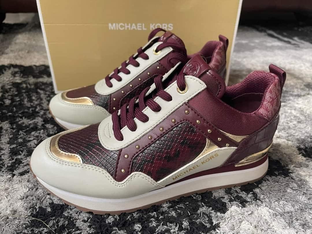 Michael kors cheap maroon shoes