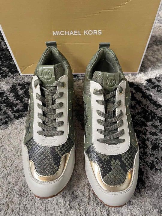 Michael kors olive green sneakers hotsell
