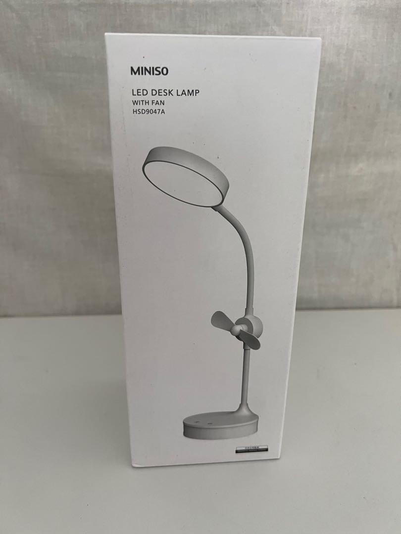Miniso LED Desk Lamp with Fan HSD9047A, TV & Home Appliances, Other