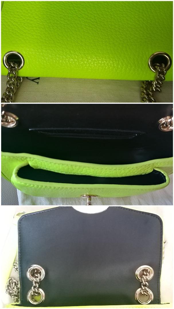 REDUCED Mulberry Darley Mini Shoulder Crossbody Bag Neon YellowGreen