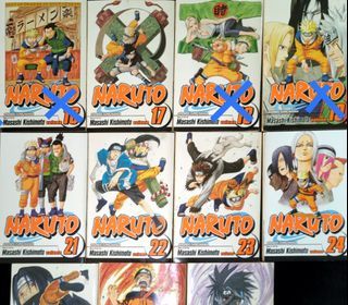 Naruto Manga Viz Media Vol.  17, 23,24