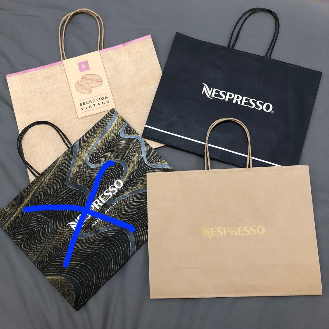 Nespresso paper bag, Luxury, Accessories on Carousell