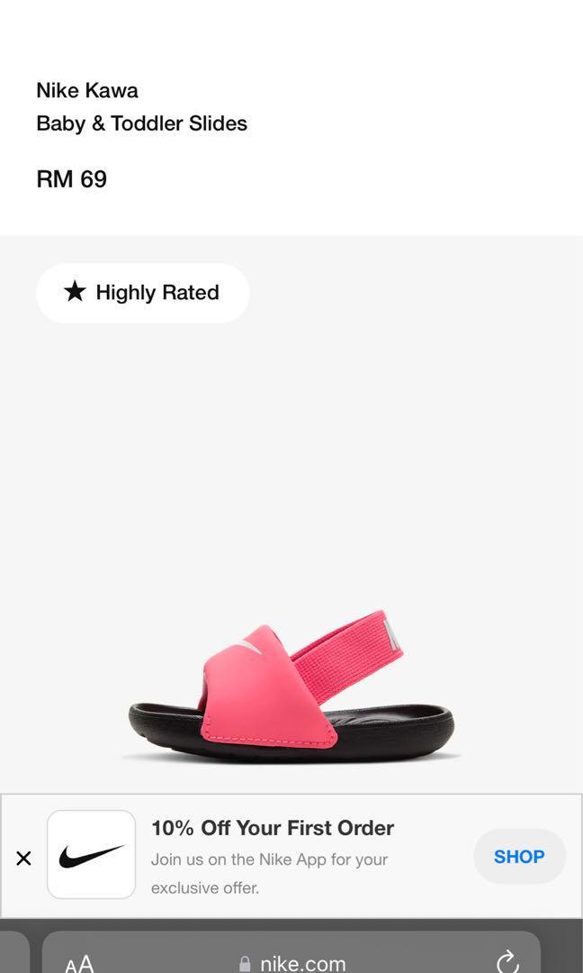 Nike slides toddler size clearance 8