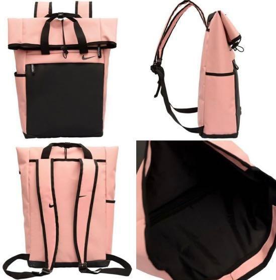 Nike rolling backpack pink online