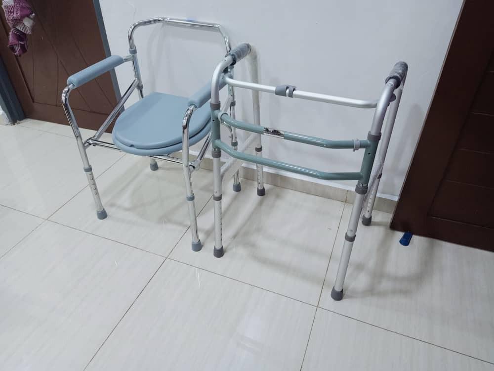 Old age toilet and stick for walk, Services, Others on Carousell
