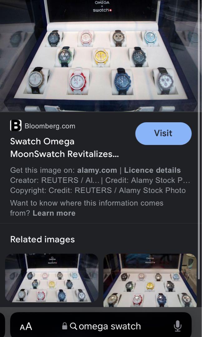 omega swatch, Women's Fashion, Watches & Accessories, Watches on Carousell