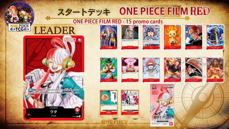 One Piece Film Red Game Tutorial Card Deck Sealed (Uta, Luffy & Shanks