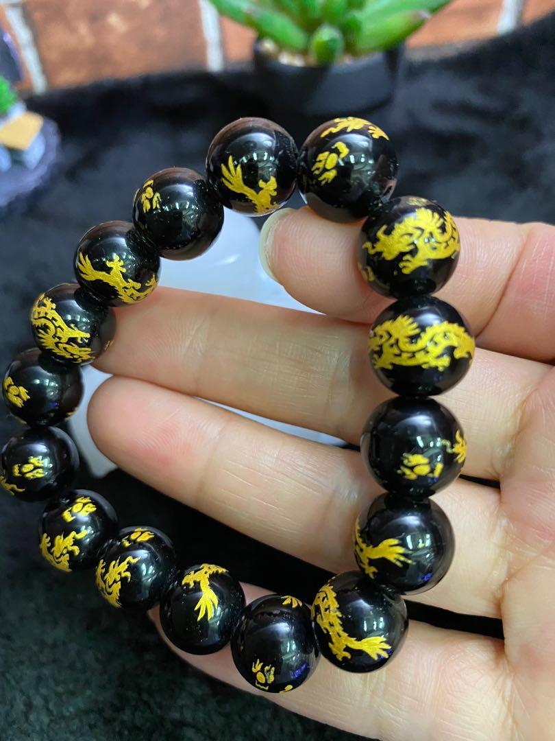 Gold onyx clearance bracelet