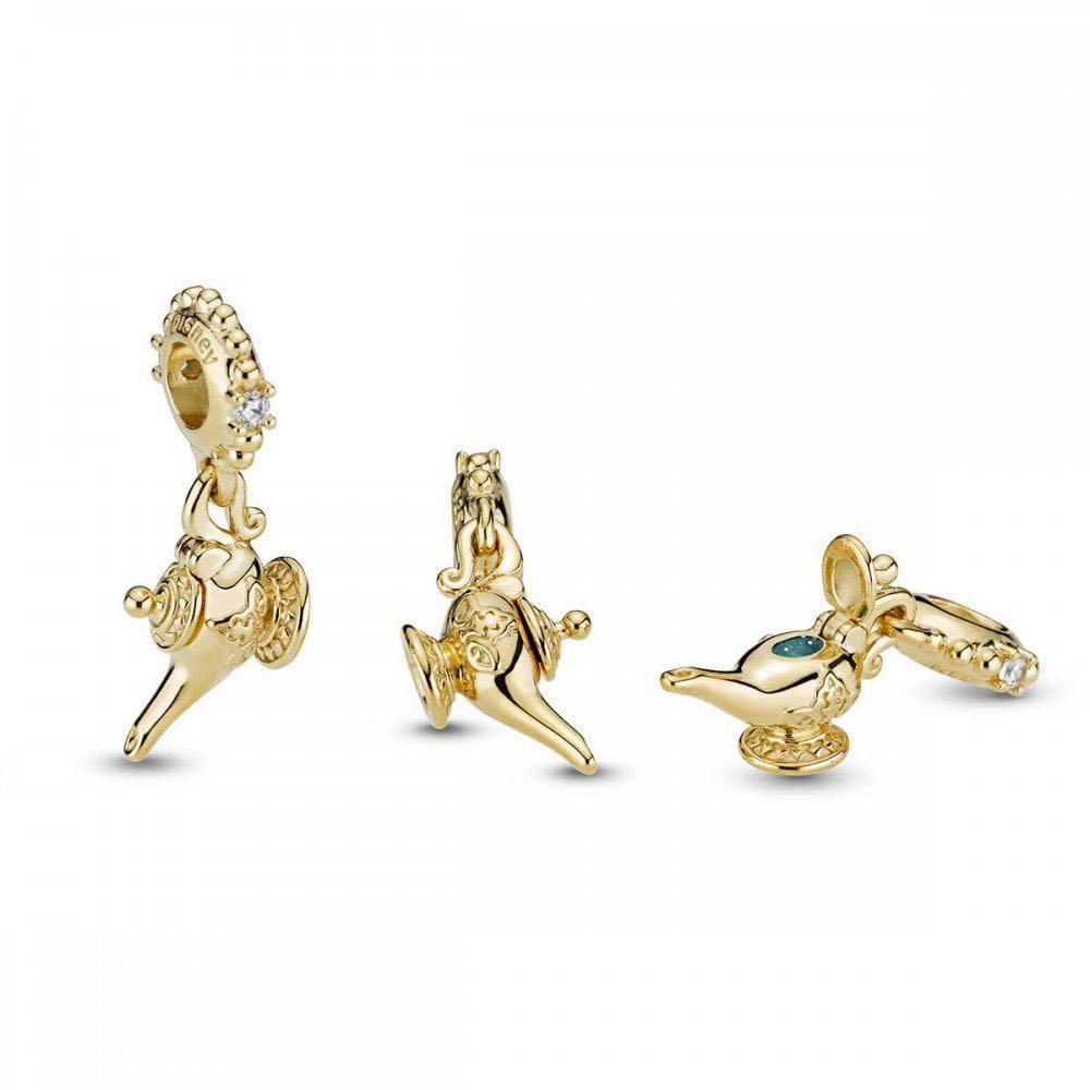 Pandora Authentic Disney Magic Lamp Charm Luxury Accessories on