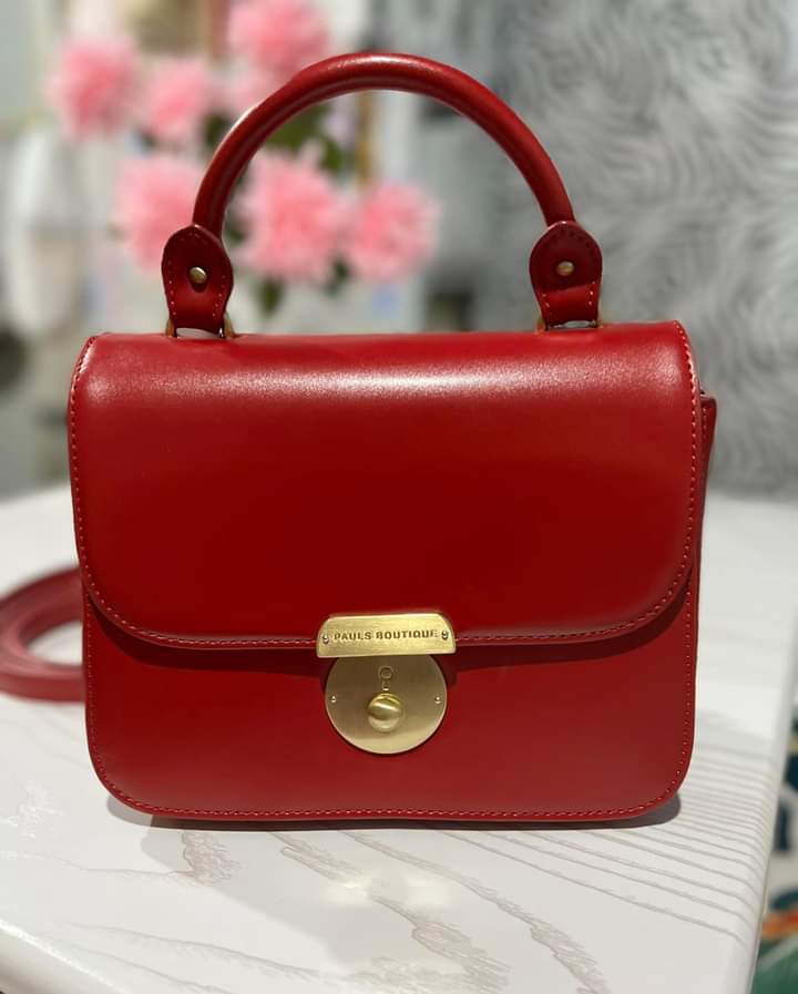 Pauls Boutique top handle red, Luxury, Bags & Wallets on Carousell